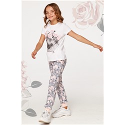 Брюки д/дев Juno SS21GJ548 Romantic Roses розы (Розы)