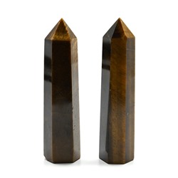 Кристалл из тигрового глаза "Карандаш" 21*25*102мм, 80-89г