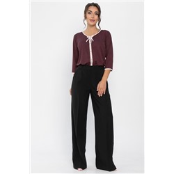 Брюки на резинке Лавриона (черные) Б14262-18М