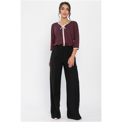 Брюки на резинке Лавриона (черные) Б14262-18М