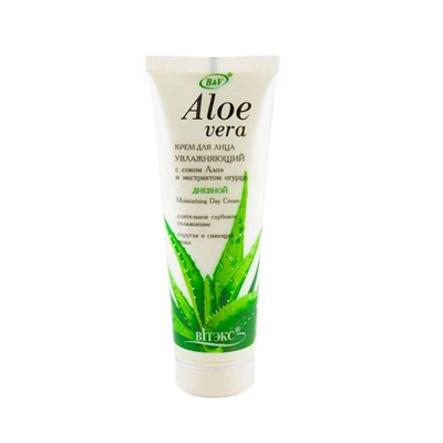 Aloe Vera. Крем для лица увлажняющий дневной с экстрактом огурца, 75мл 0506 В