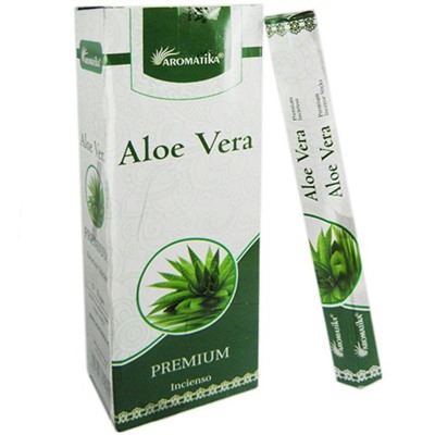 Aromatika ALOE VERA Incense Sticks (АЛОЭ ВЕРА ароматические палочки, Ароматика), шестигранник, 20 г.