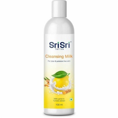 CLEANSING MILK, Sri Sri Tattva (МОЛОЧКО ДЛЯ СНЯТИЯ МАКИЯЖА с экстрактами лимона и куркумы, Шри Шри Таттва), 100 мл.