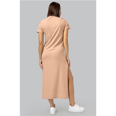 Однотонное женское платье-футболка Happyfox