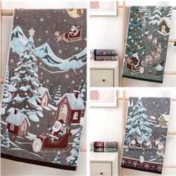 Полотенце стеганое "Сказочный волшебник" 35*75 см. хлопок 100%