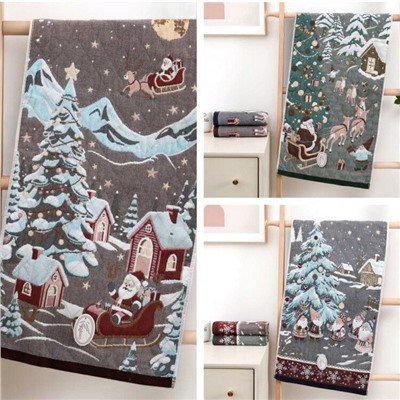 Полотенце стеганое "Сказочный волшебник" 35*75 см. хлопок 100%