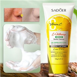 Пенка для умывания с витамином С и ЛИМОНОМ Sadoer, 150 гр.