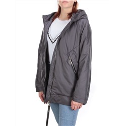 GWC21028P DARK GRAY Куртка демисезонная женская (100 гр. синтепон) PURELIFE размер 52 российский