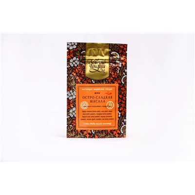 ОСТРО-СЛАДКАЯ МАСАЛА смесь молотых специй (Tikha-Mitha masala seasoning), Золото Индии, 30 г.