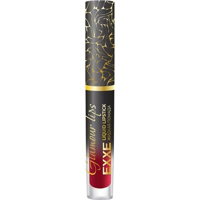 EXXE Жидкая губная помада Glamour lips 03 роскошный красный АКЦИЯ! СКИДКА 20%