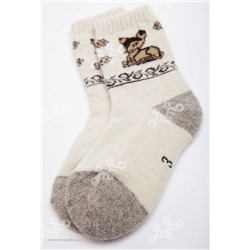 Носки детские из 100% монгольской шерсти          (арт. 02107)