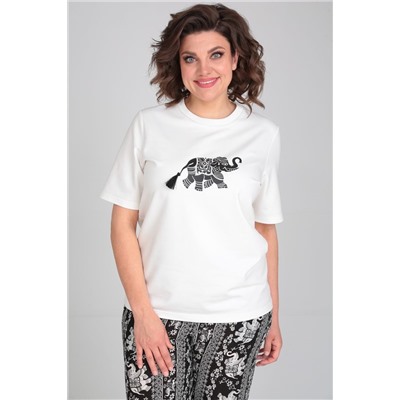 Michel chic 1340 белый-черный, Брюки,  Футболка
