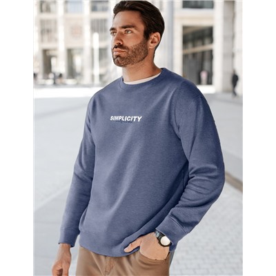 Свитшот с авторским принтом из эластичного футера трехнитки