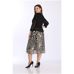 Lady Style Classic 2531 черный-зебра, Платье