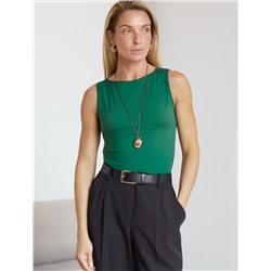 Топ из премиального хлопка с эластаном