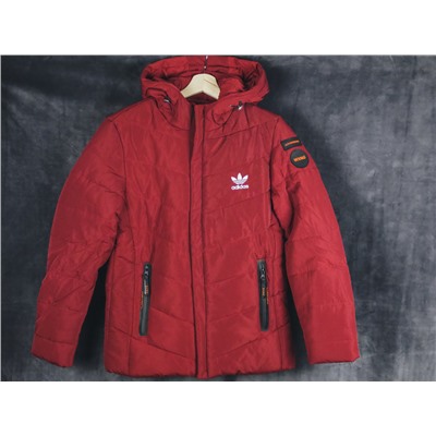Пуховик Adidas burgundy