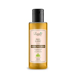 PEACH & HONEY Face Wash, Luster (ПЕРСИК И МЁД травяной гель для умывания без сульфатов и парабенов С ЭФИРНЫМ МАСЛОМ АВОКАДО, Ластер), 110 мл.