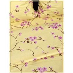 Постельное белье Шуйская бязь Сакура желтая 6698-3