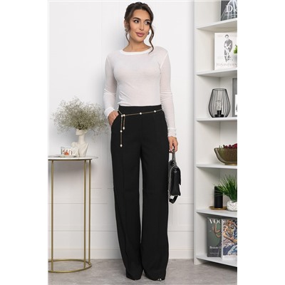 Брюки на резинке Лавриона (черные) Б14262-18М