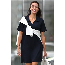 Женское базовое платье - поло Happyfox