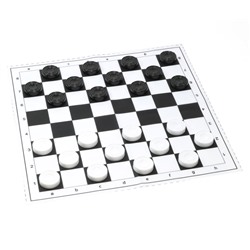 Настольная классическая игра «Шашки» (мягкое поле)