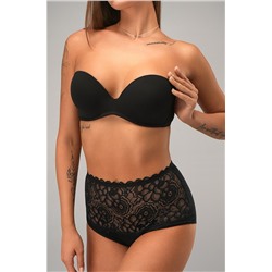 Женские кружевные трусы с высокой посадкой 3шт. Happyfox