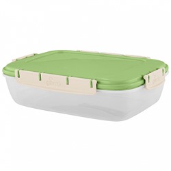 Контейнер для продуктов Sugar&Spice Barberry герметичный 1,3 л прямоугольный SE224610050 фисташка