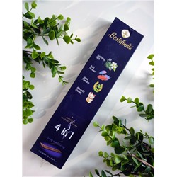 4 IN 1: Soothing Spa, Anti Stress, Good Fortune, Attracts Money, Bestofindia (4 В 1: Успокаивающий Спа, Анти Стресс, Везение, Привлечение Денег, премиум благовония, Бэстофиндия), 70 г. (20 палочек + подставка в подарок)