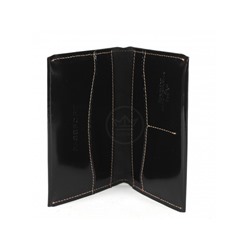 Обложка для паспорта Premier-О-89 натуральная кожа черный гладкий (89)  229804