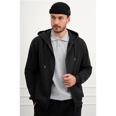 Мужской базовый лонгслив-поло Happyfox