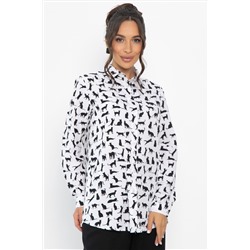 Рубашка Надель (белая/кошки) Б13844-16М