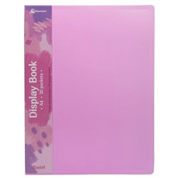 Папка-файл  20 Pastel PAST20PINK 0.5мм розовый (1604878) Бюрократ