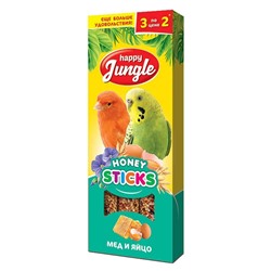 Джунгли палочки для птиц мёд и яйцо 3 шт. 90г J206 АГ