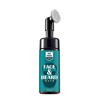 FACE & BEARD Foaming Face Wash, Luster (Пенка для умывания с силиконовой щёткой ДЛЯ ЛИЦА И БОРОДЫ, Ластер), 100 мл.