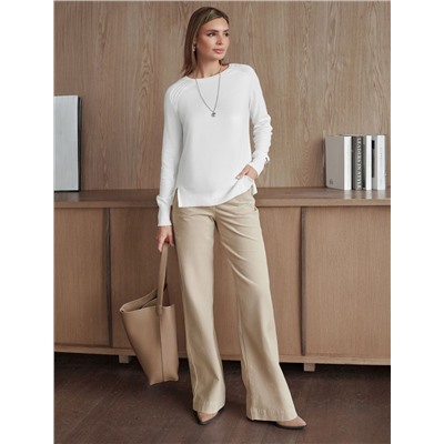 Джемпер тонкой вязки из хлопка с кашемиром