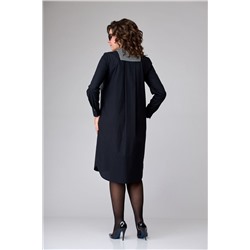 EVA GRANT 7065 черно-белый, Платье