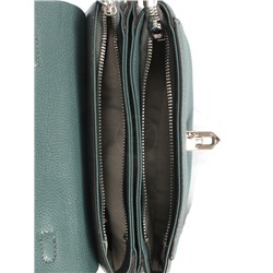 Сумка женская натуральная кожа GU 2066-5555,  3отд,  плечевой ремень,  зеленый 247256