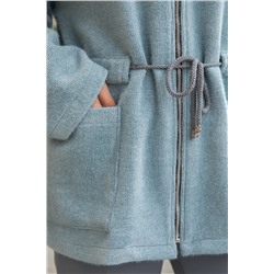 Пальто Альпака (серо-голубое) Б14138-7М