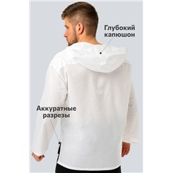 Хлопковая пляжная эко-туника с капюшоном Happyfox