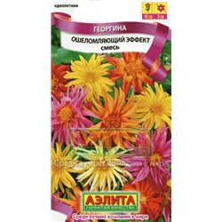 Цв.Георгина Ошеломляющий эффет смесь (Аэлита) 10шт