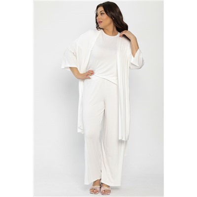 Брюки-палаццо для дома Шелк вискозы (молочные) Б14498-52М