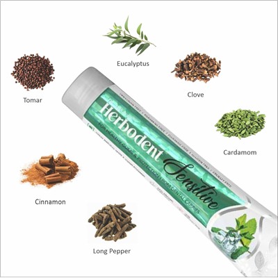 Herbodent SENSITIVE Toothpaste, Dr. Jaikaran (Хербодент СЕНСИТИВ зубная паста - для чувствительных зубов и здоровых десен, Доктор Джейкаран), 100 г.
