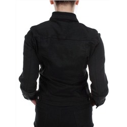 Y-1000 BLACK Куртка джинсовая женская MISS JUSTING (98% хлопок 2% эластан) размер L- 44 российский