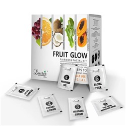 FRUIT GLOW Fairness Facial Kit, Luster (СИЯНИЕ ФРУКТОВ набор для ухода за лицом, Ластер), 1 уп. (40 мл.)