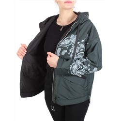 ZW-2312-C DARK GREEN Куртка демисезонная женская BLACK LEOPARD (100 гр.синтепон) размер 50/52 российский