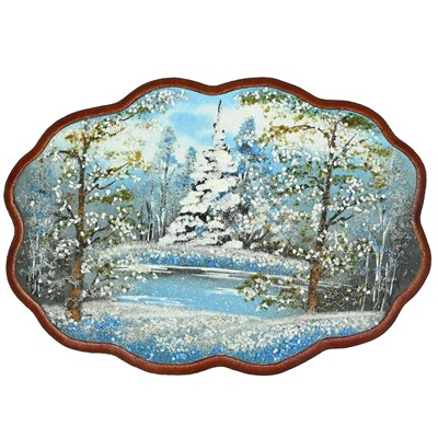 Картина из камня, зима "облако" 35,5*25см, 550г.