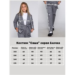 Костюм "Саша" серая ёлочка