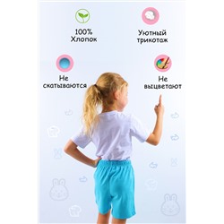 Шорты для девочки №SM659-5 (Голубой)