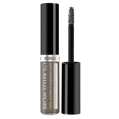 Гель-корректор для бровей LUXVISAGE Brow styler  3 in 1,тон 2 Капучино 6г