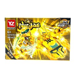 Конструктор NINJAS 8в1 Ниндзя и самолет-трансформер 48дет. 14*9см  / YZ7016-1